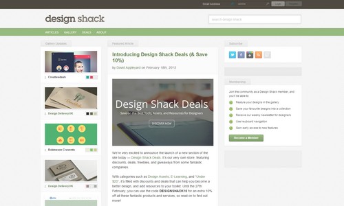 design shack thumb 20 blogs de web design à suivre