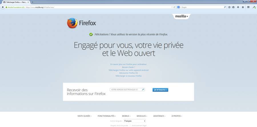 Firefox Comparatif : les navigateurs Internet