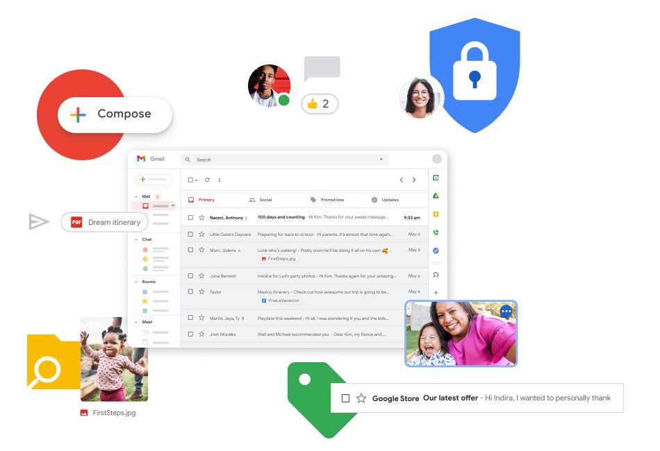 Gmail, outil Google gratuit pour votre activité