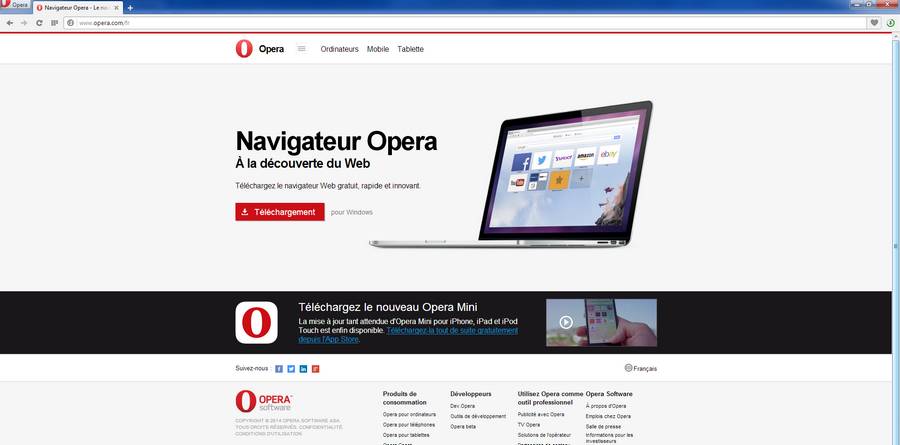 Opera navigateur internet