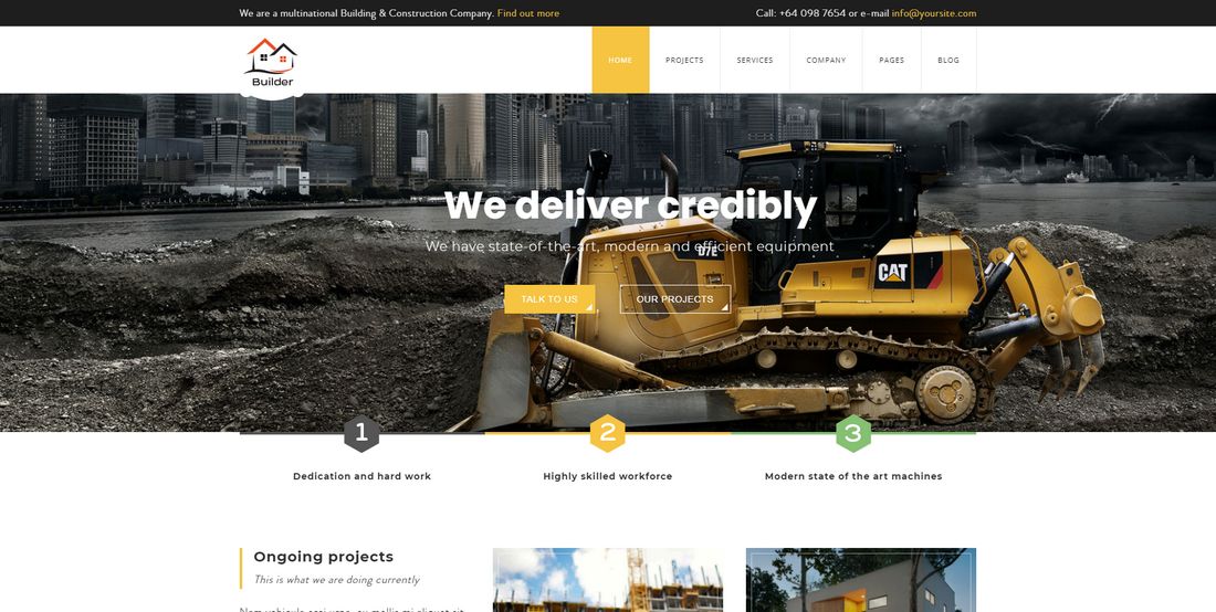 Builder - Building and Construction Best Template Business Joomla