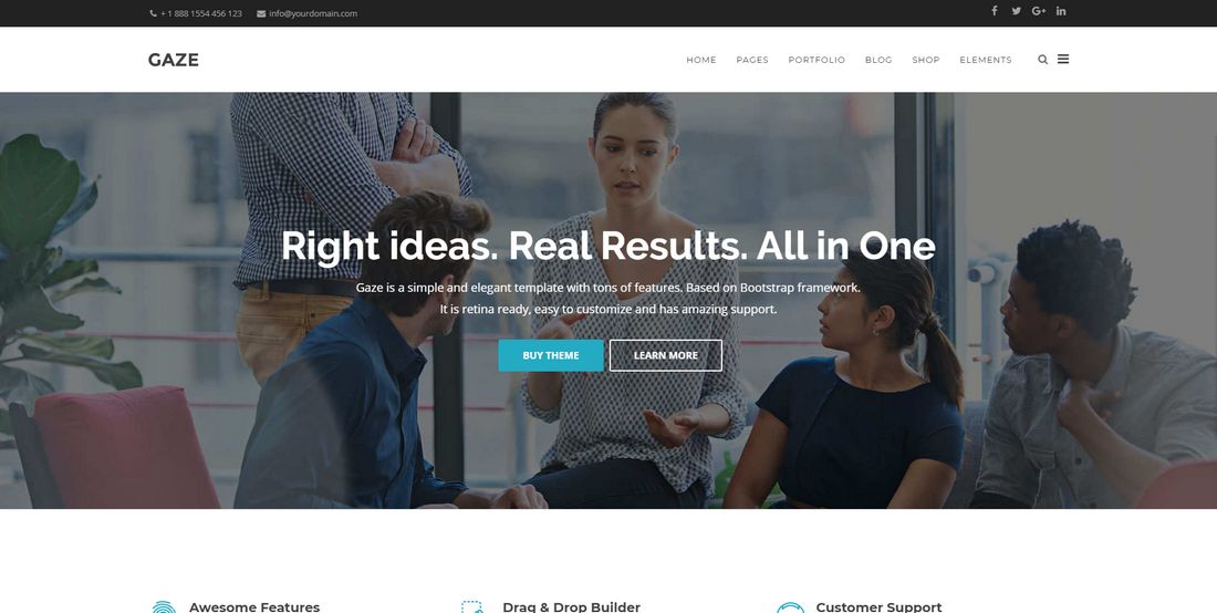 Gaze - Premium Business Joomla Template