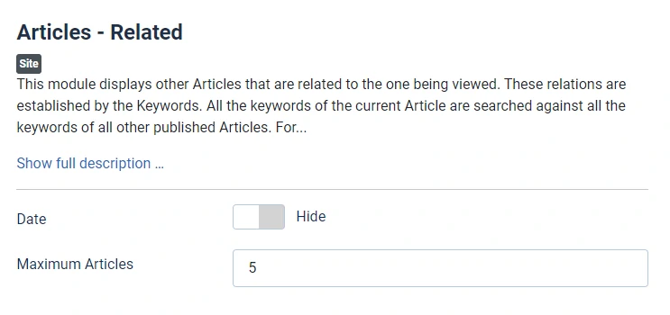 Joomla module