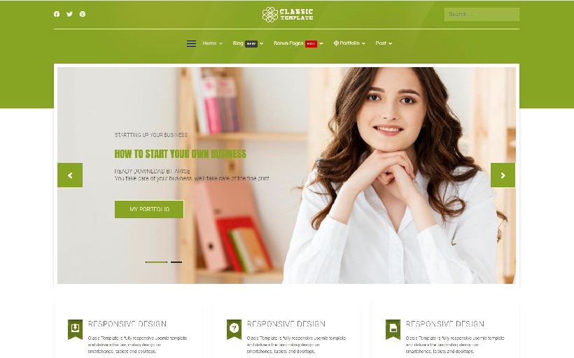 Classic - Retro Bussiness and Corporate Joomla 4 Template