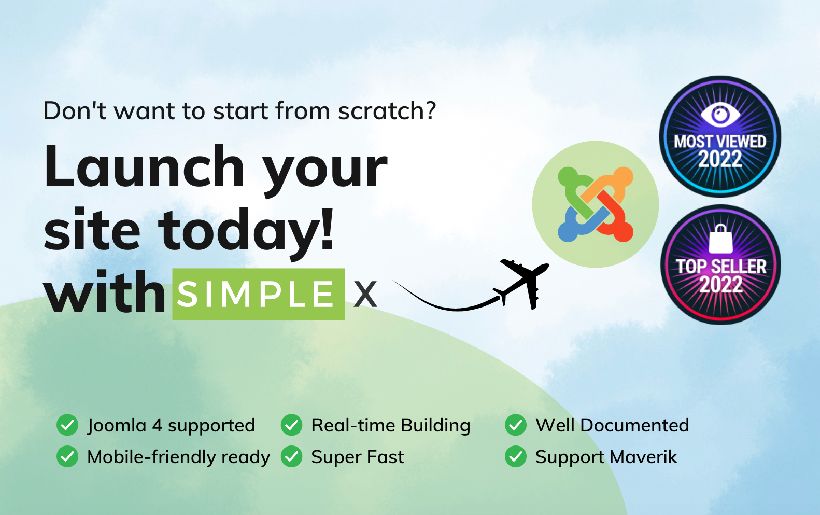 SimpleX - Multipurpose Joomla Template