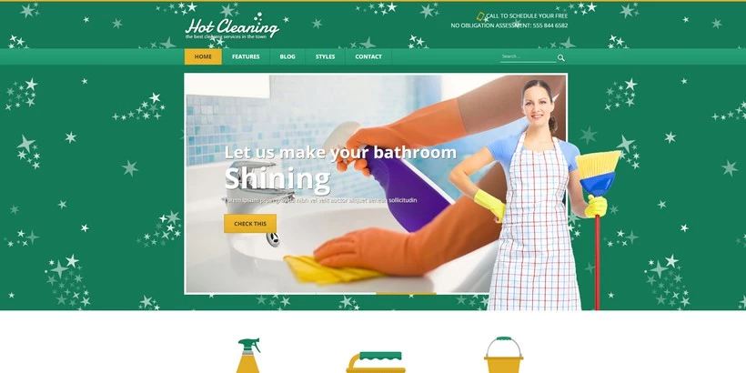 Cleaning - Joomla 4 Template for Websites Specialized in Cleaning Services