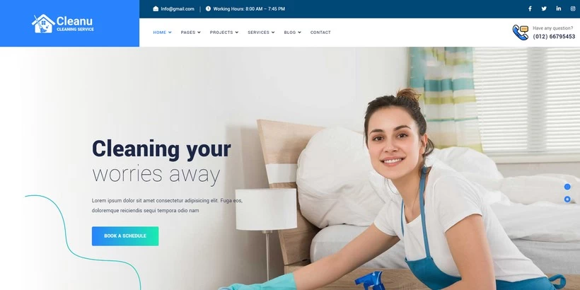 Cleanu - Multipurpose Cleaning Services Joomla 4 Template