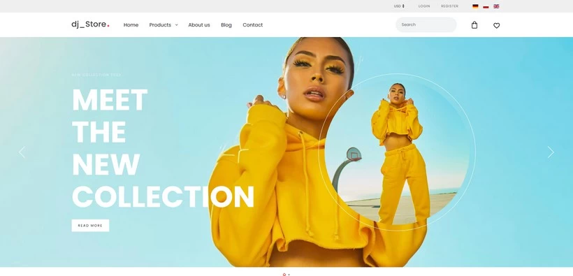 DJ-FashionStore - ecommerce template for Joomla 4