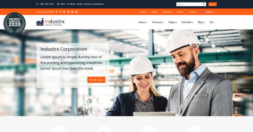 Industrx - Business, Industry Joomla Template