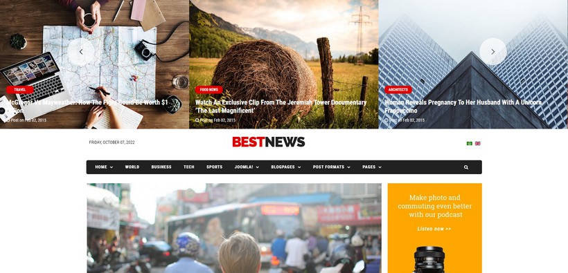 BestNews - Joomla template