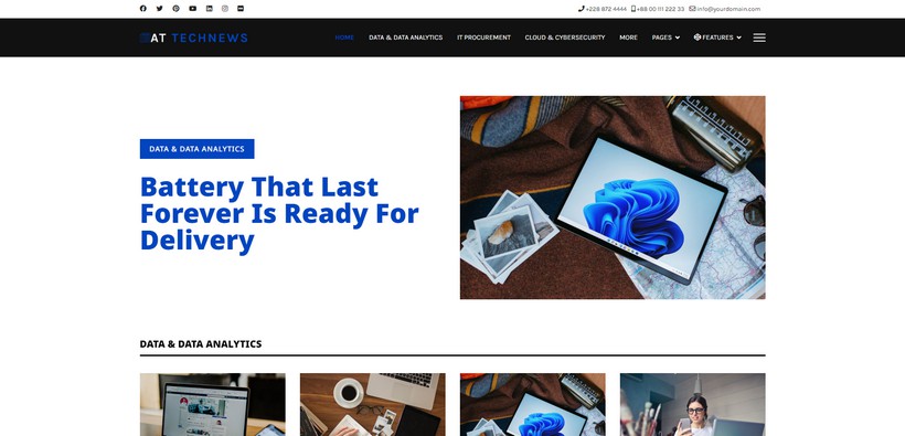 AT Technews - Joomla 4 template news and magazine