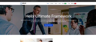 Helix Ultimate template gratuit pour Joomla