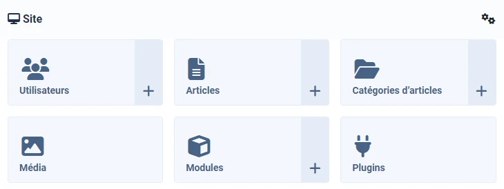 Accès gestionnaire des modules