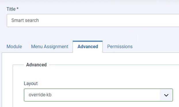 Joomla - Module parameter