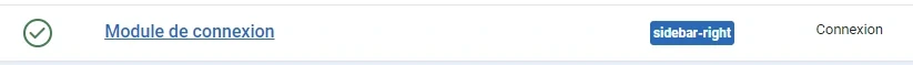 Module de connexion de Joomla