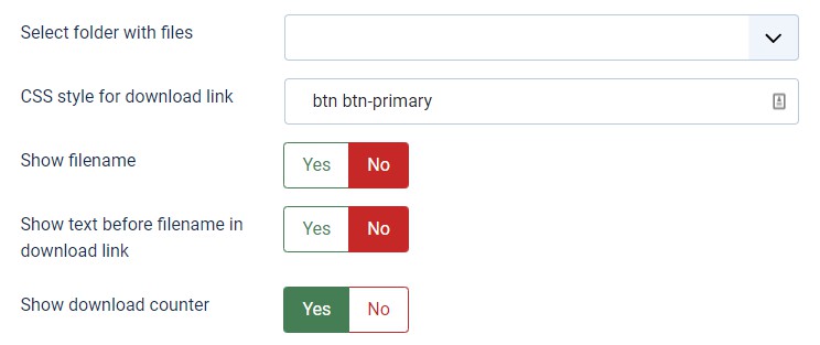 Download counter documentation