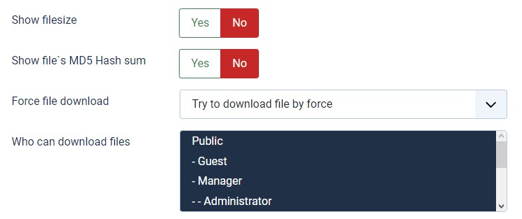 Download counter documentation