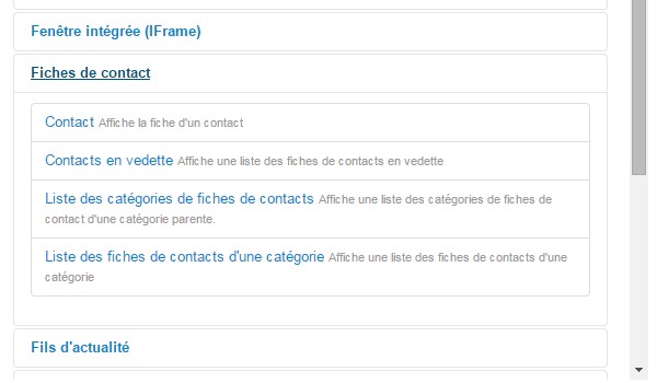 Page contact Joomla